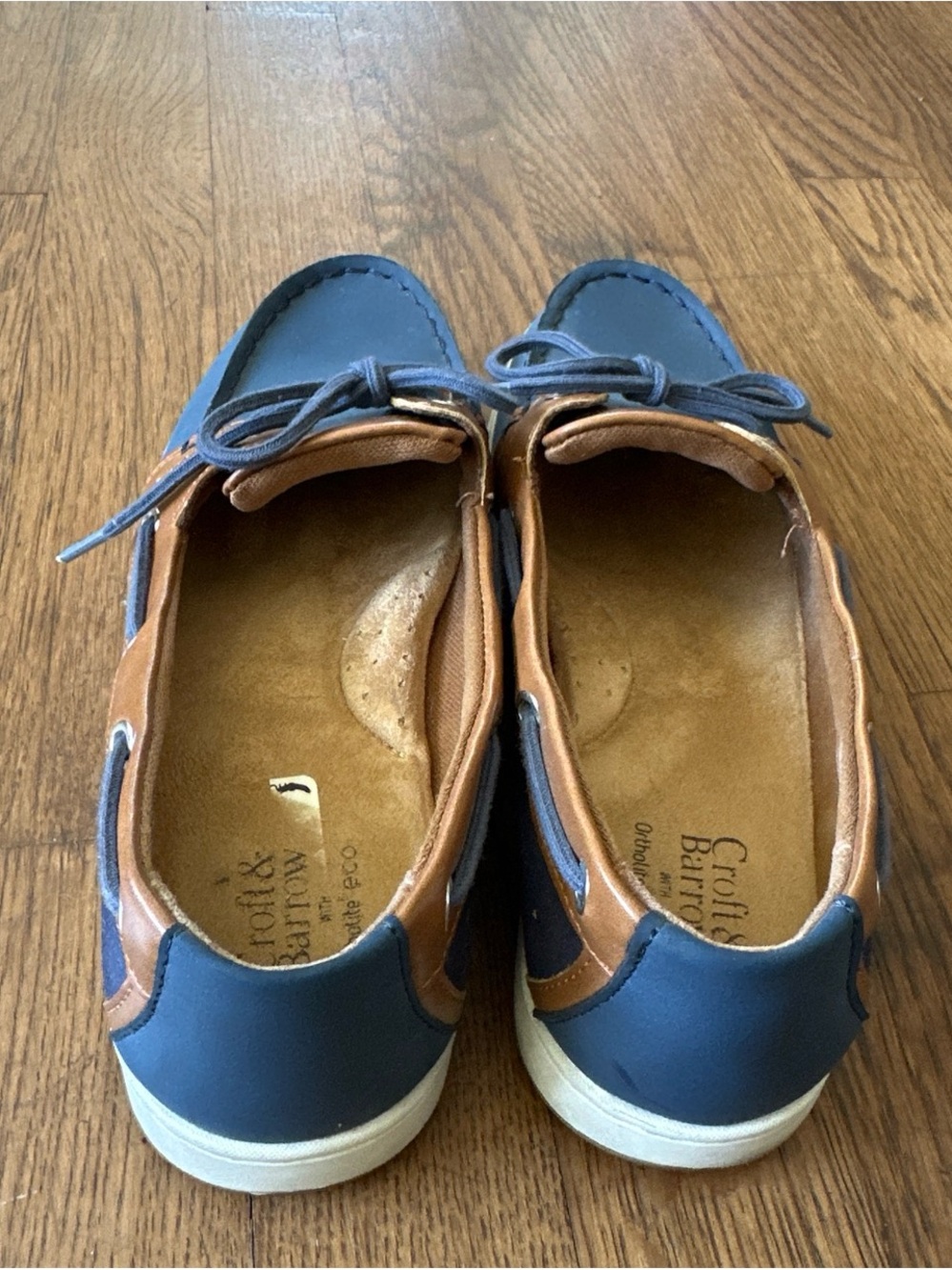 Navy and Tan Shoes - Picture 3 of 5